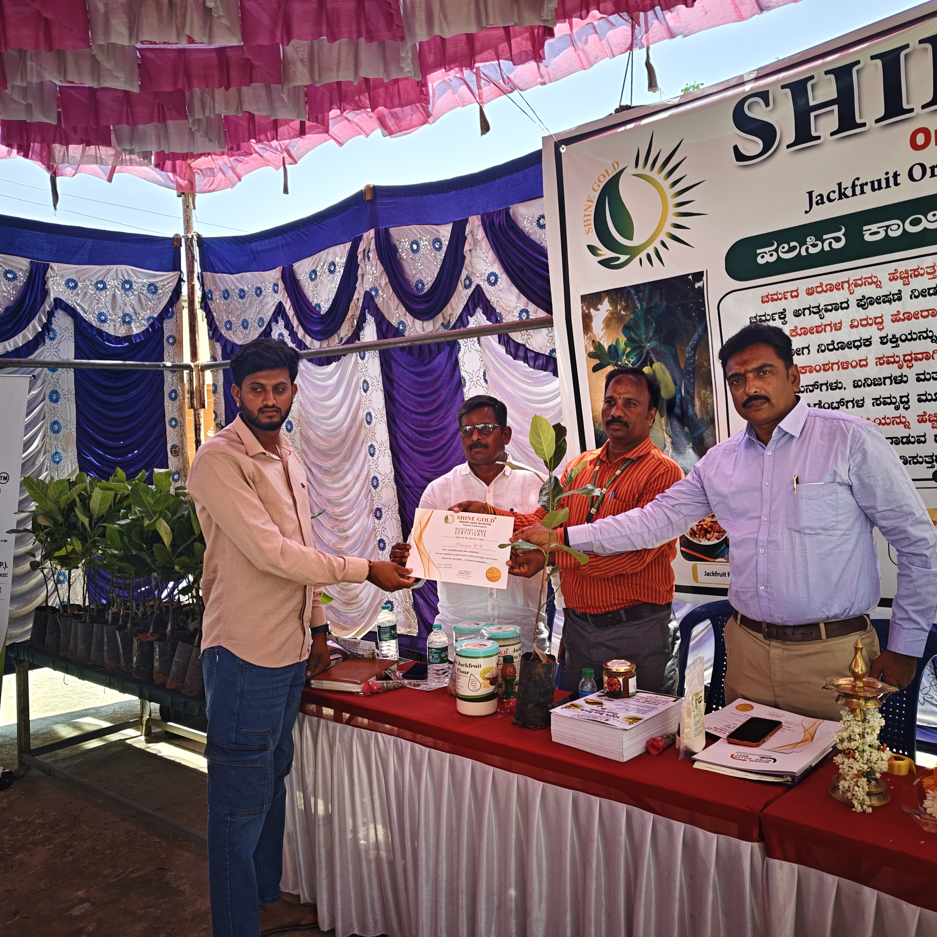 A signed farmer agreement document